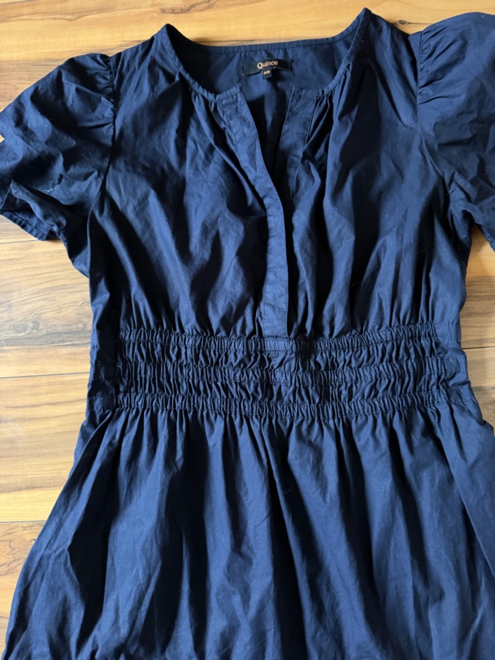 Quince 100% organic cotton tiered Mini Dress - Picture 2 of 8